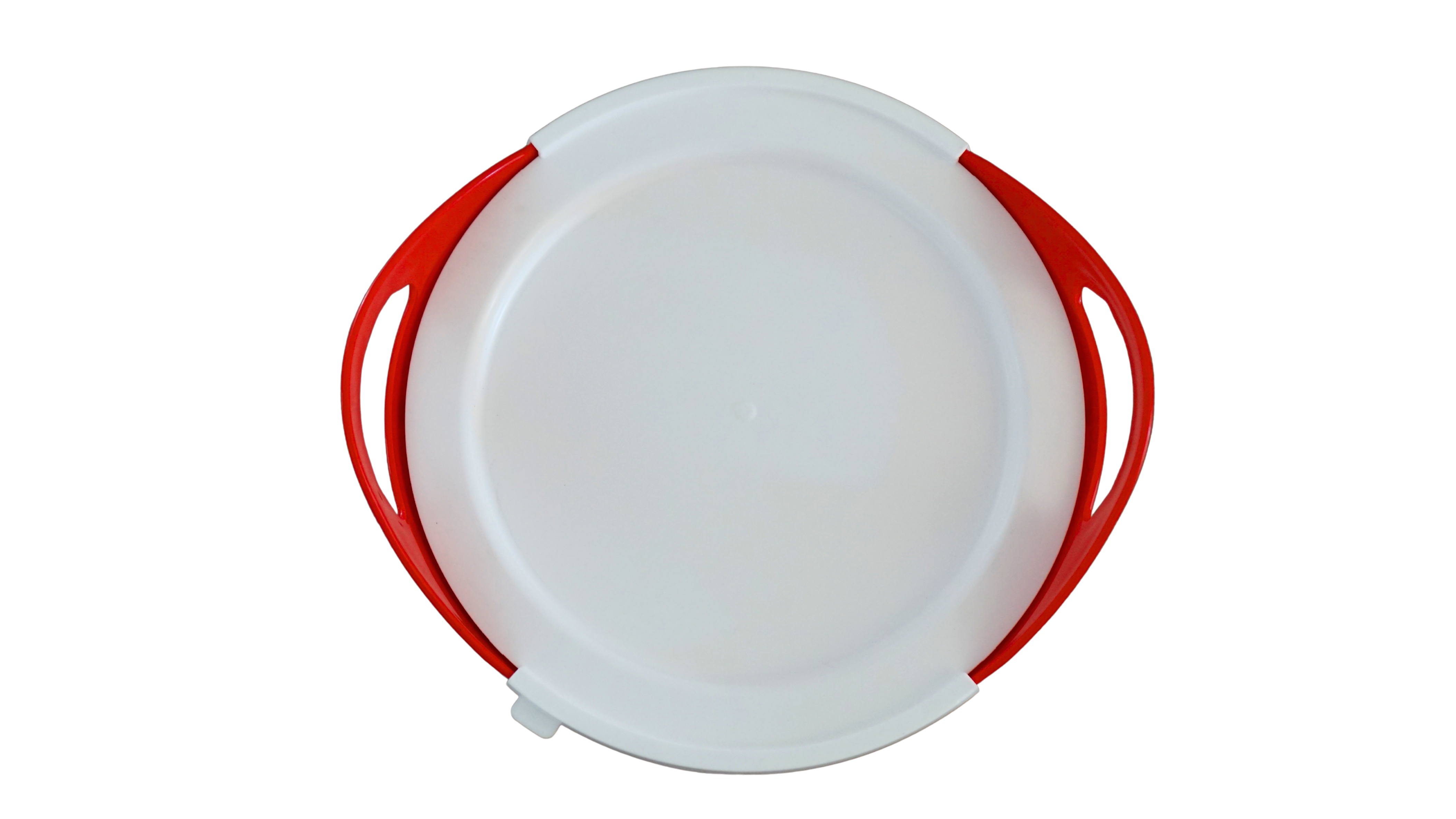 mit dem weissen flexischalendeckel kann die salvana flexischale abgedeckt und das futter bis zur fuetterung geschuetzt werden