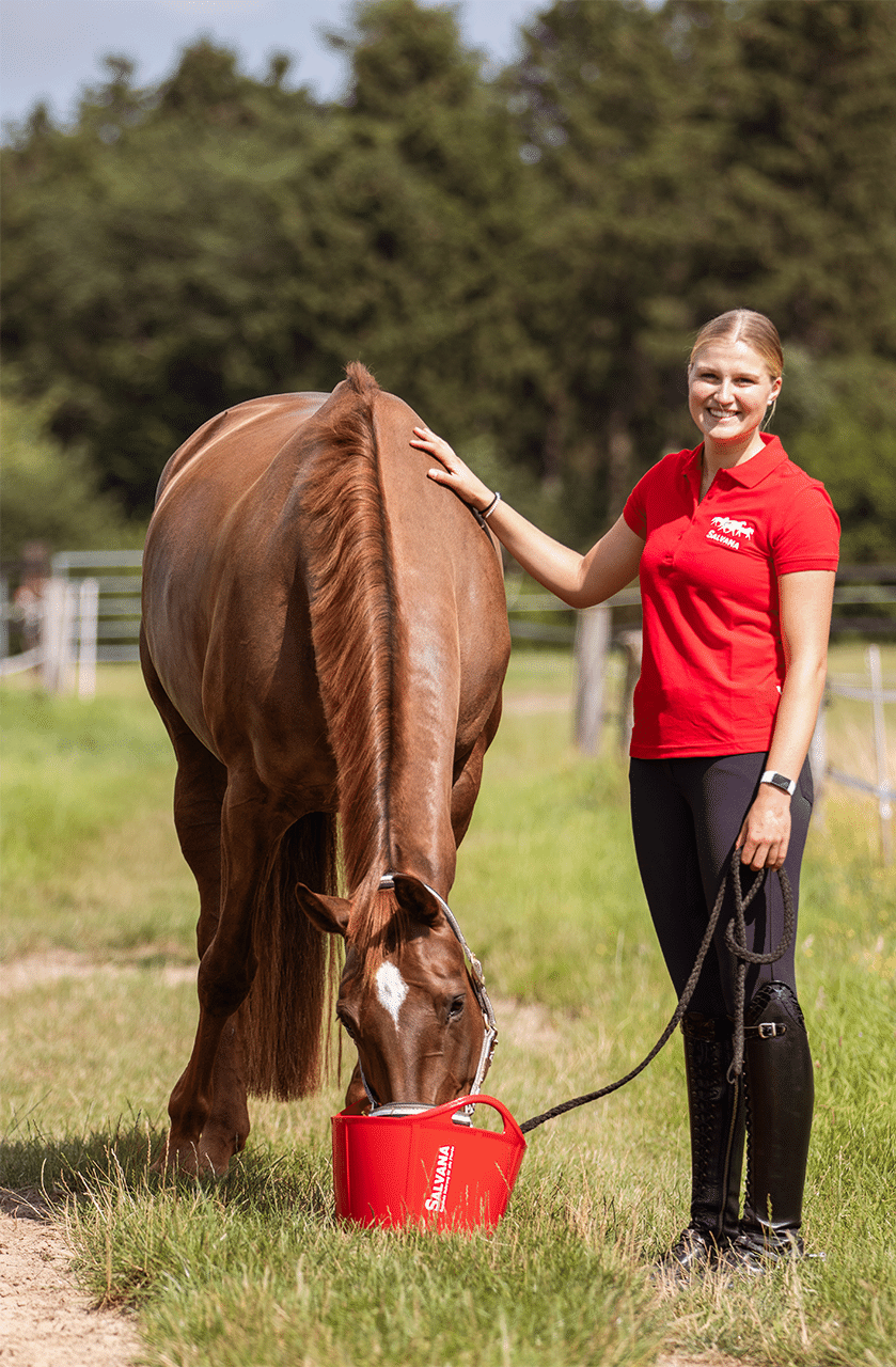 zubehör-salvana-flexischale-futterschale-pferd-polo-shirt-bekleidung-reiter-rot